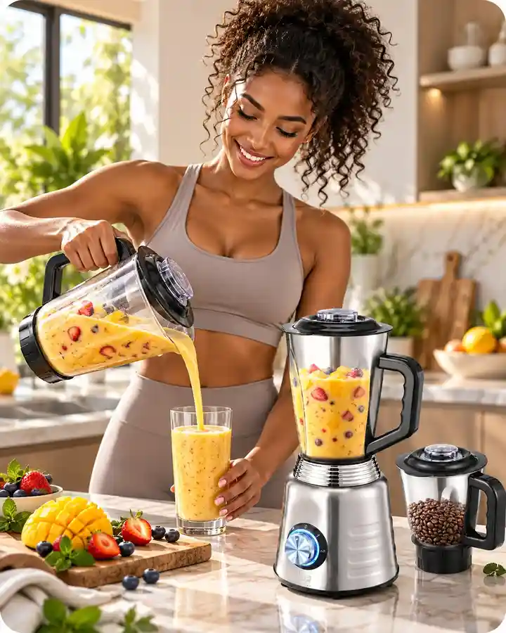 Blender électrique smoothies fruits frais