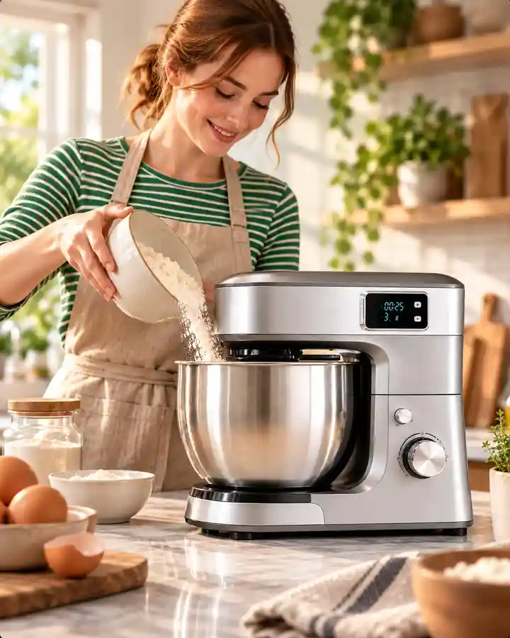 Robot pâtissier multifonction en cuisine