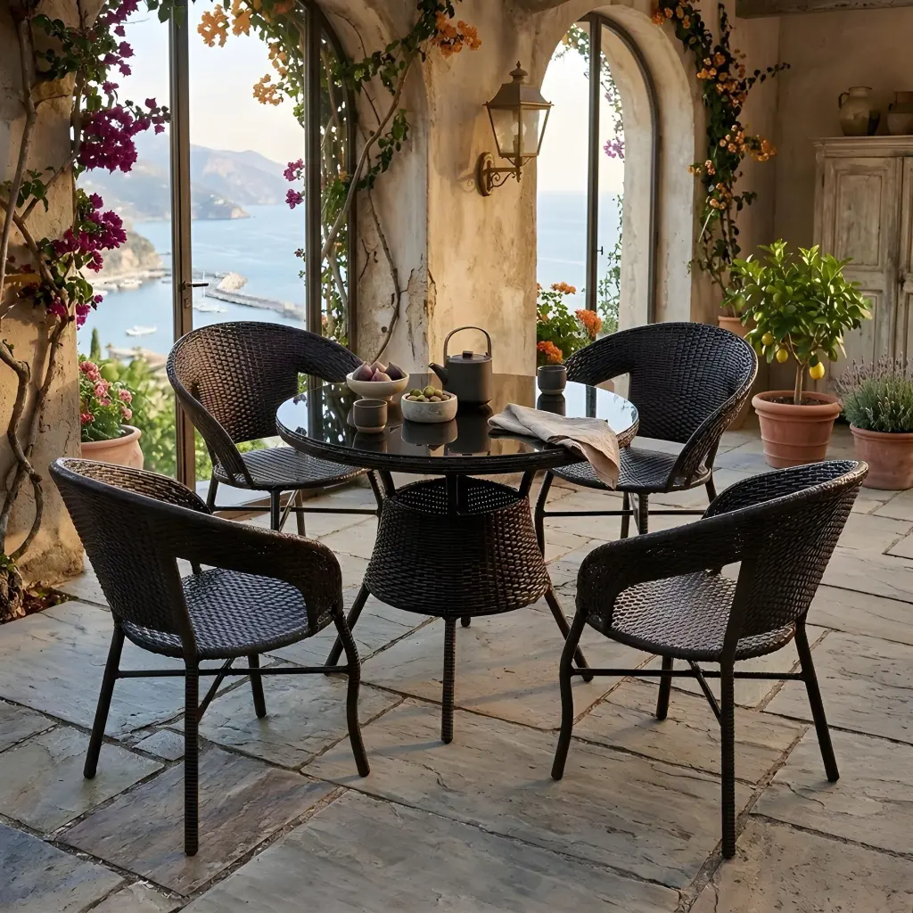 Salon_de_jardin_4_places_en_rotin_PE_tressé_avec_table_ronde_60_cm.webp