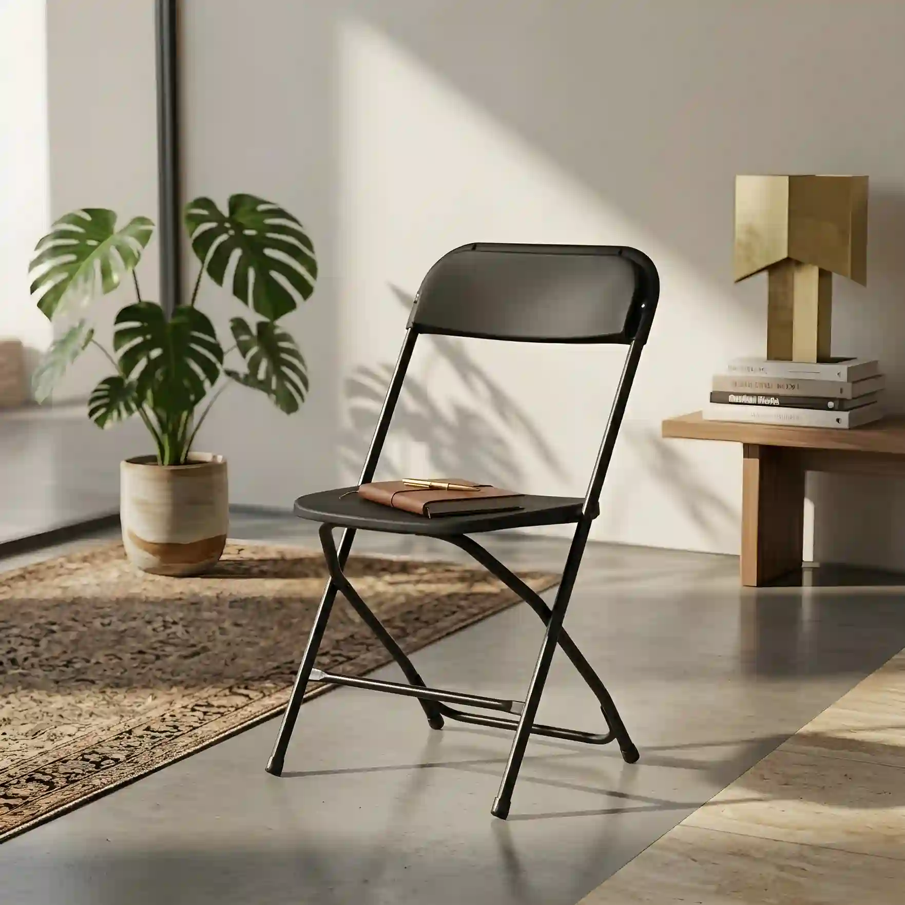 Chaise_pliante_noire_en_métal_robuste_ukTKrQ7.webp