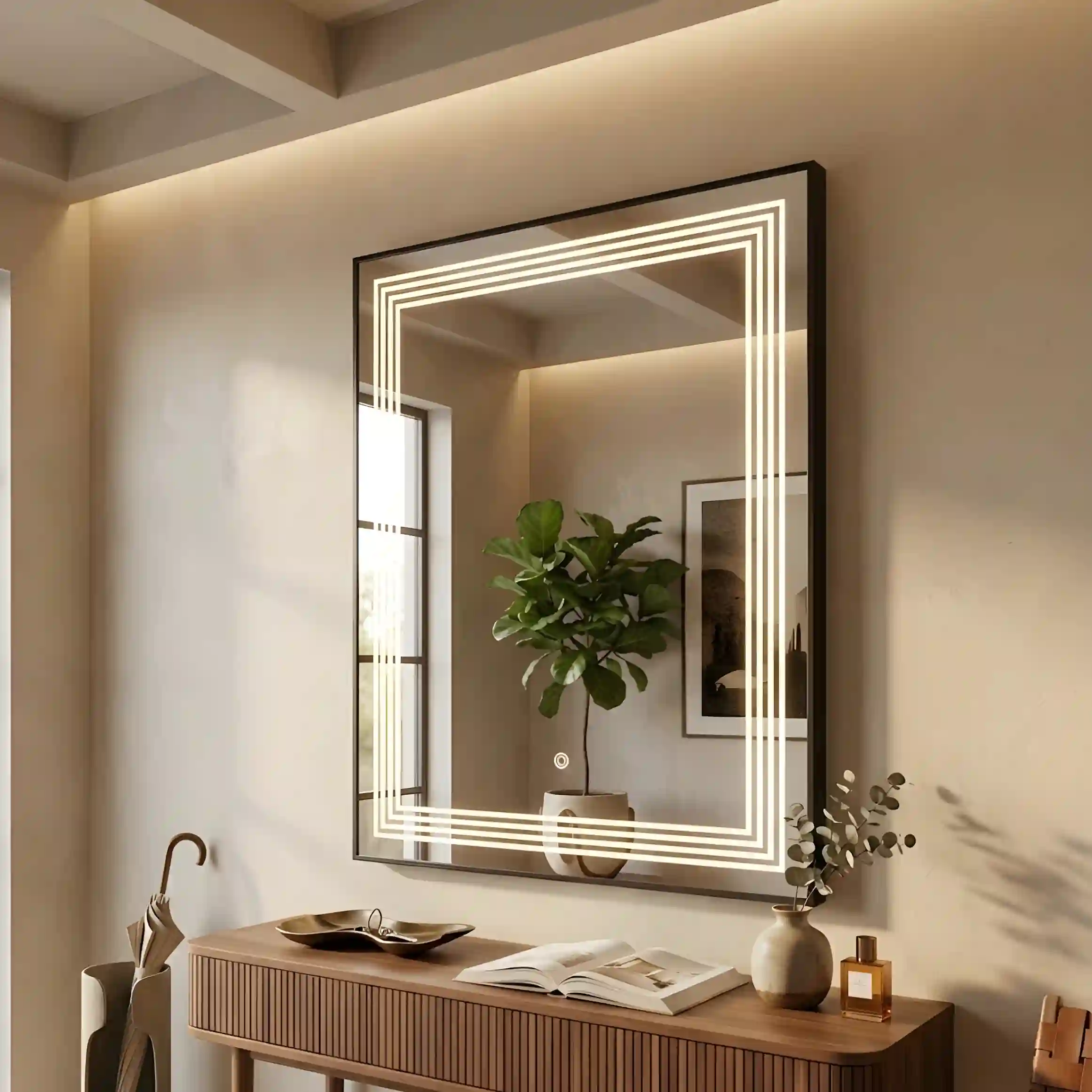 Miroir_LED_RITA_80x60_cm_avec_cadre_en_aluminium_noir_m31I4pc.webp