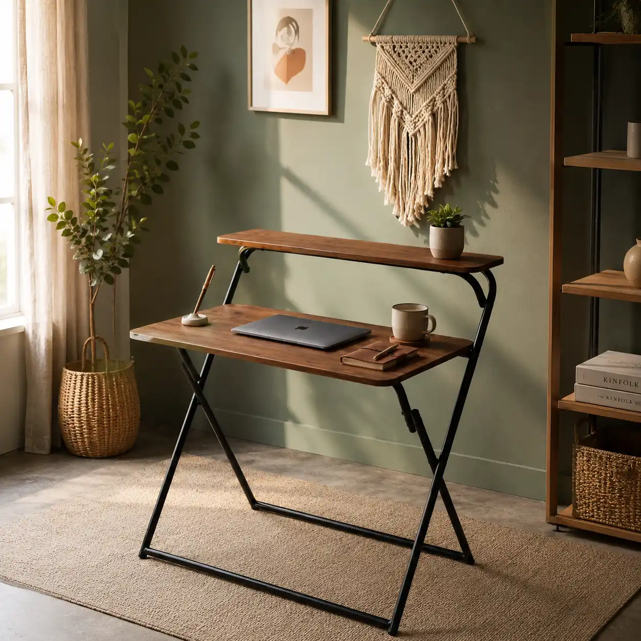 Bureau_pliable_moderne_avec_étagère_supérieure_effet_bois_noyer_0CCq23u.webp