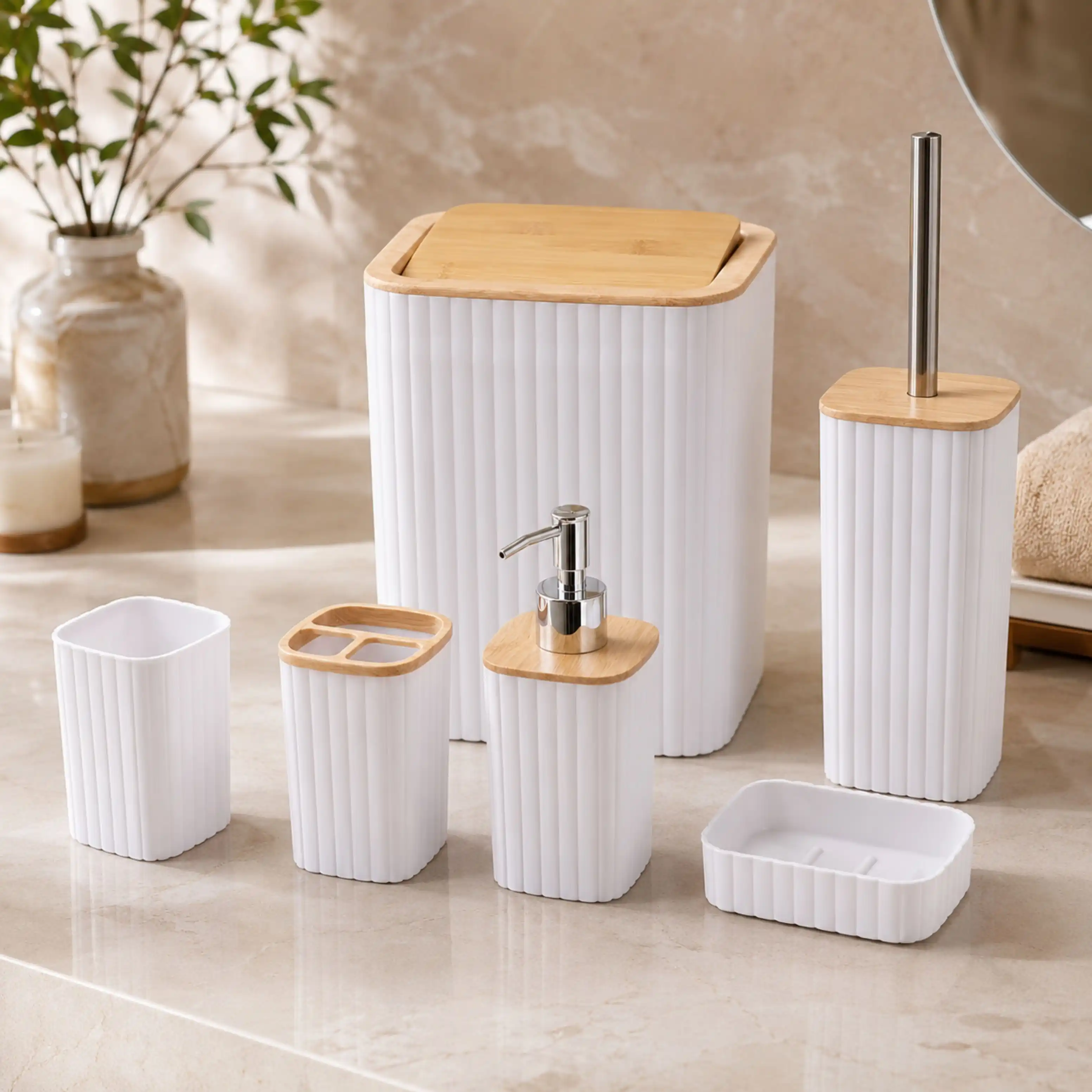Ensemble_salle_de_bain_6_pièces_blanc_et_effet_bambou.webp