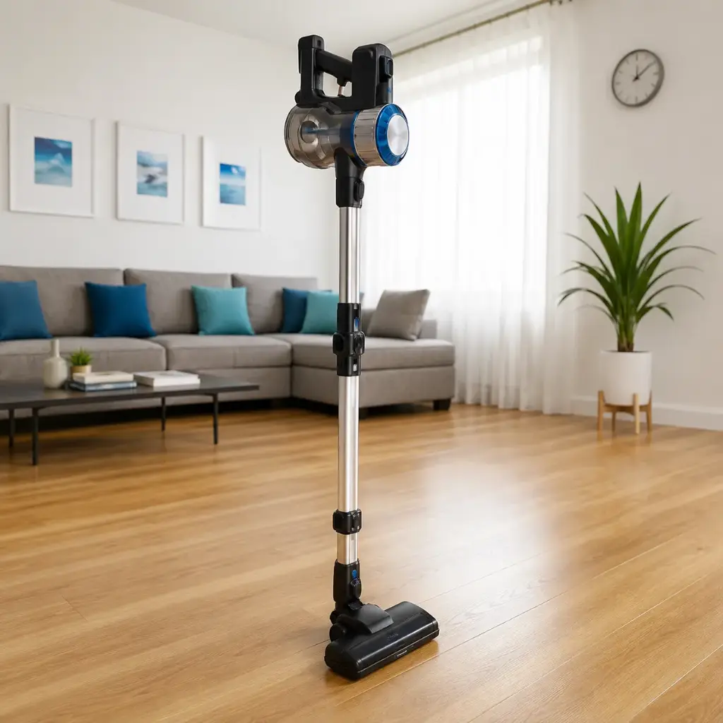 Aspirateur Sans Fil 150W Bleu avec Brosse LED