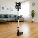 Aspirateur Sans Fil 150W Bleu avec Brosse LED
