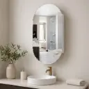 Miroir Armoire Capsule Blanc