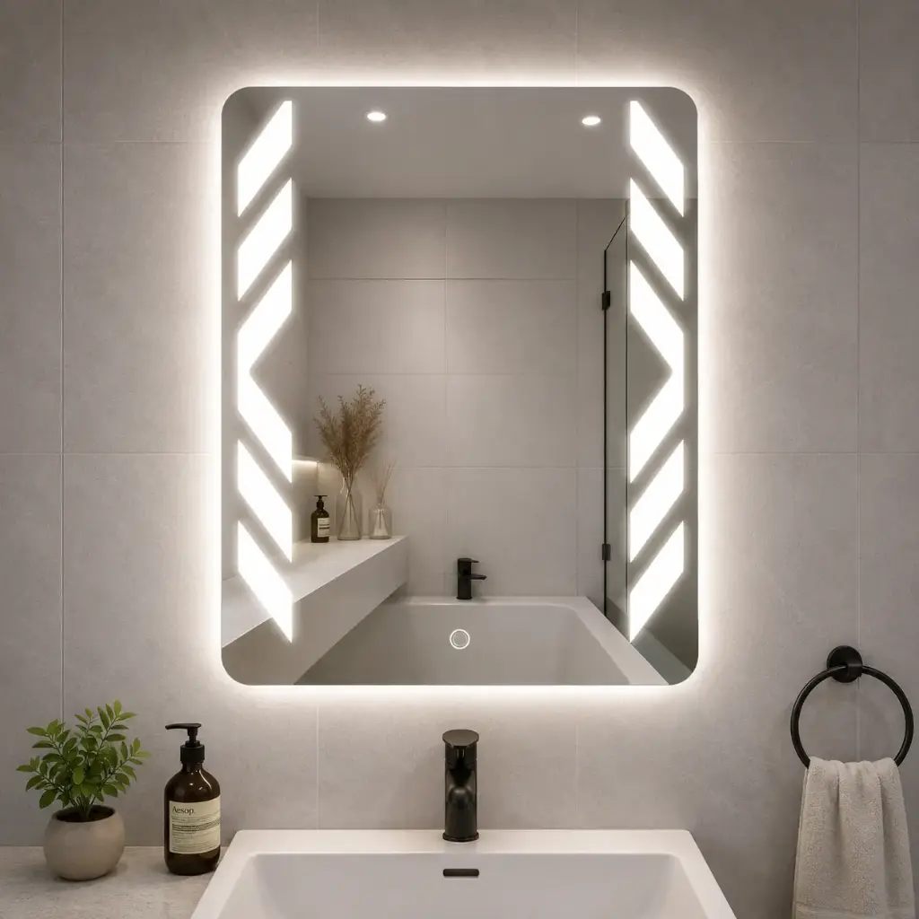 Miroir AZURA LED Touch – 80 × 60 cm