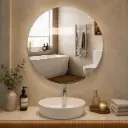 Miroir Rond Sans Cadre – Diamètre 50 cm