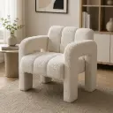 Fauteuil Aura en Tissu Bouclette