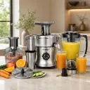 Blender & Extracteur de Jus FLORENCE 10 en 1 – 400W Argent