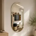Miroir Ovale Sans Cadre 100/60cm
