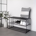 Porte chaussures Metal Noir