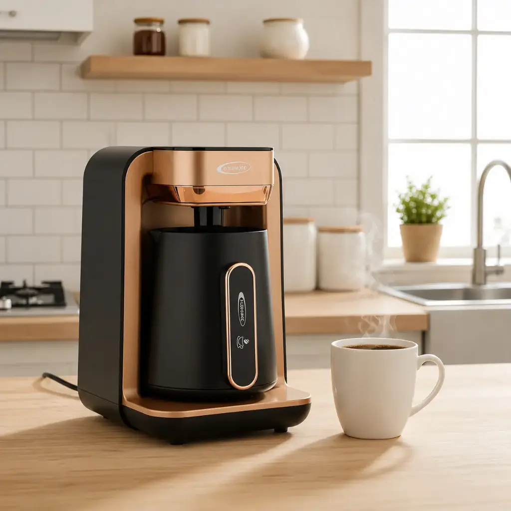 Machine à Café FLORENCE HK466 – Bronze & Noir – 280ML