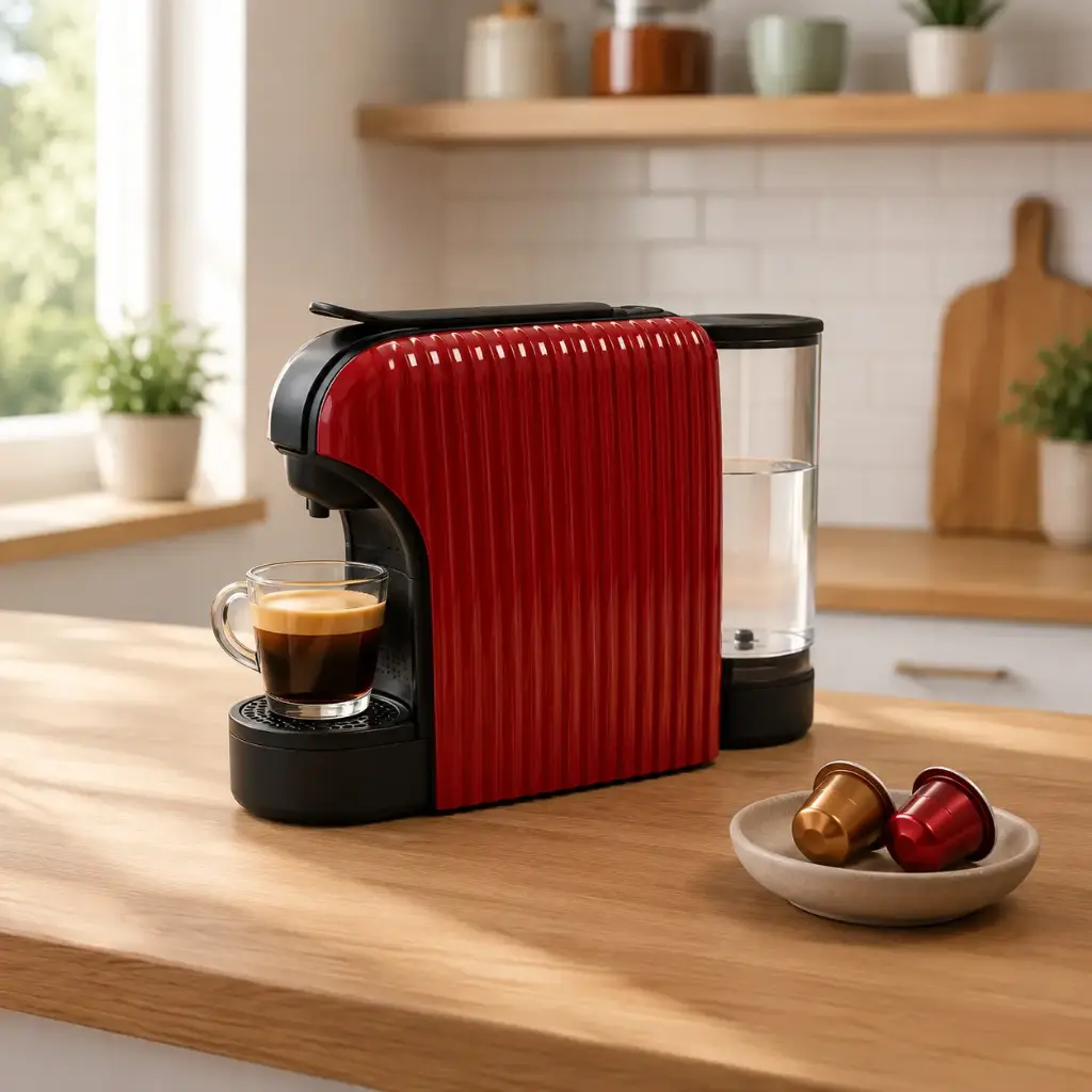 Machine café à capsule Nespresso Florence Rouge