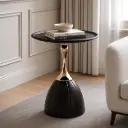 Table de Cafe NOEA – Noir & Doré