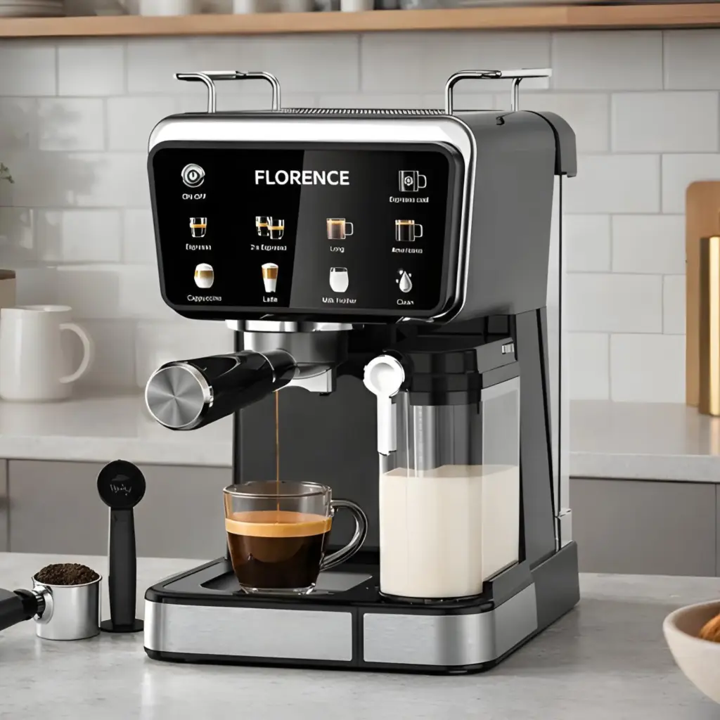 Machine à Café Florence 9-en-1 – 1350 W | 1,5 L | 20 Bars