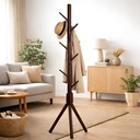 Porte-Manteau Sur Pied Design Arbre – Bois Noyer