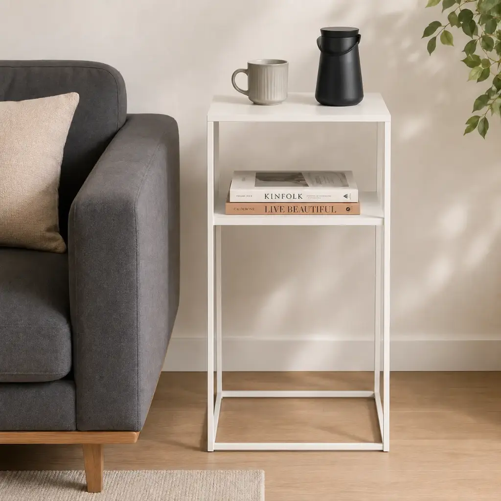 Table d’Appoint Venice – Blanc