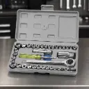 Coffret de Douilles et Clés à Cliquet 40 Pièces 1/4" & 3/8"