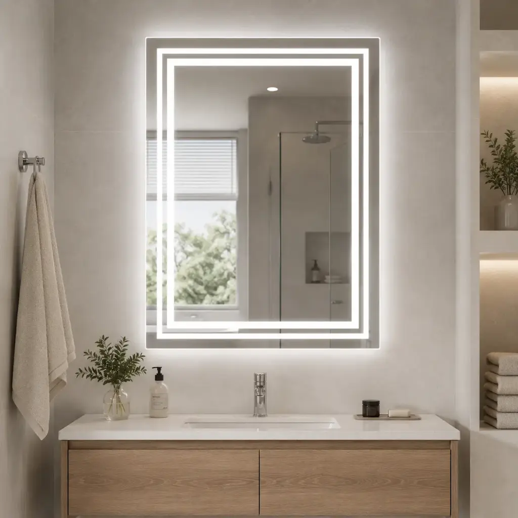 Miroir NEXA LED Touch – 80 × 60 cm