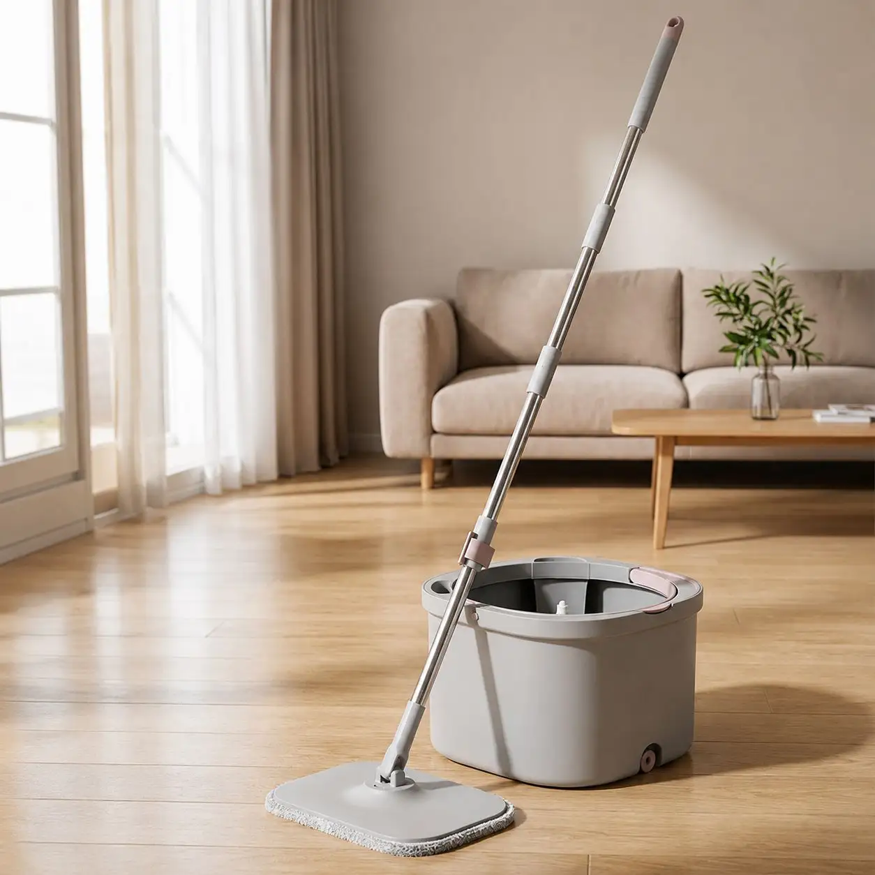 Mop Lavine Cool – Set de Nettoyage Automatique avec Séparation Eau Propre / Eau Sale