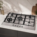 Plaque de cuisson à gaz Lexical 5 Feux Inox - Fonte