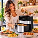 Air Fryer Lexical LAF-3060 – 9L – 1800W avec Écran Tactile et 8 Programmes