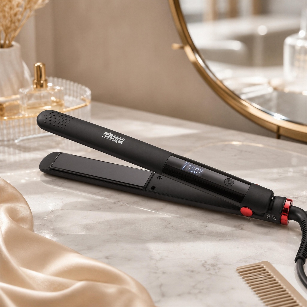 Lisseur Cheveux DSP 10183 Noir – Protein & Keratin