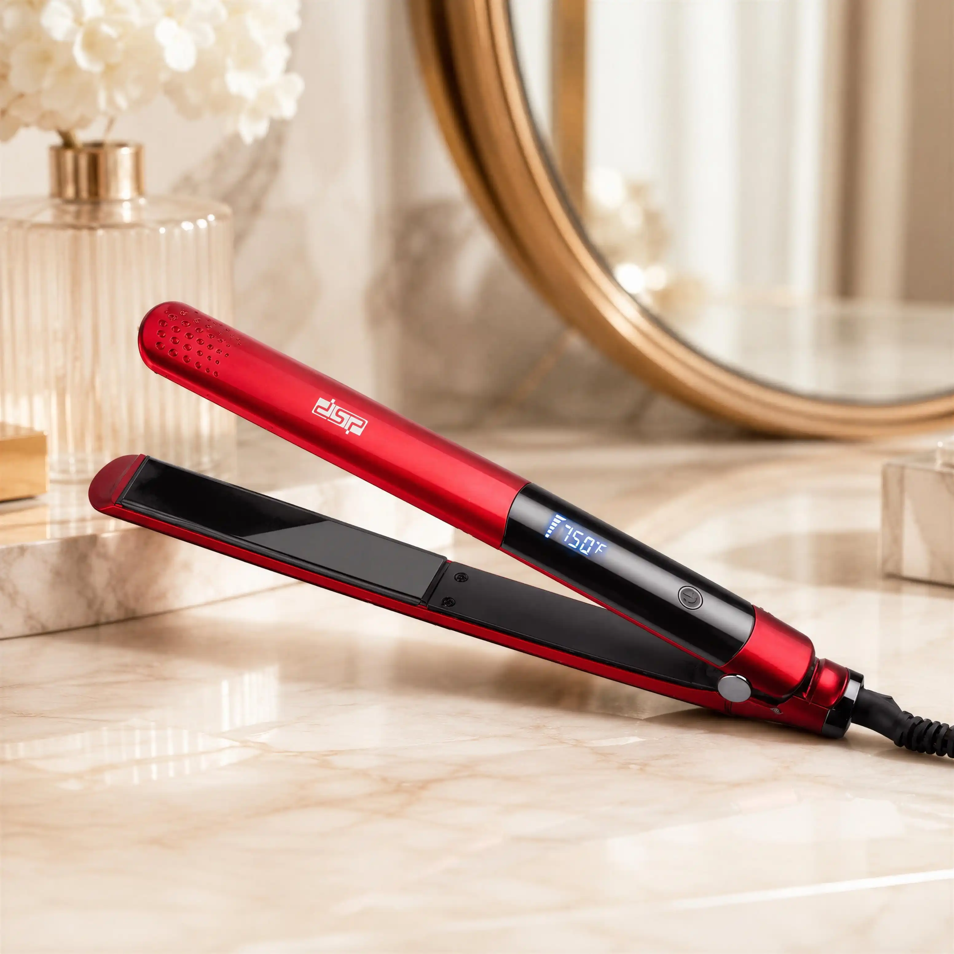 Lisseur Cheveux DSP Rouge – Professional Straight Brilliance