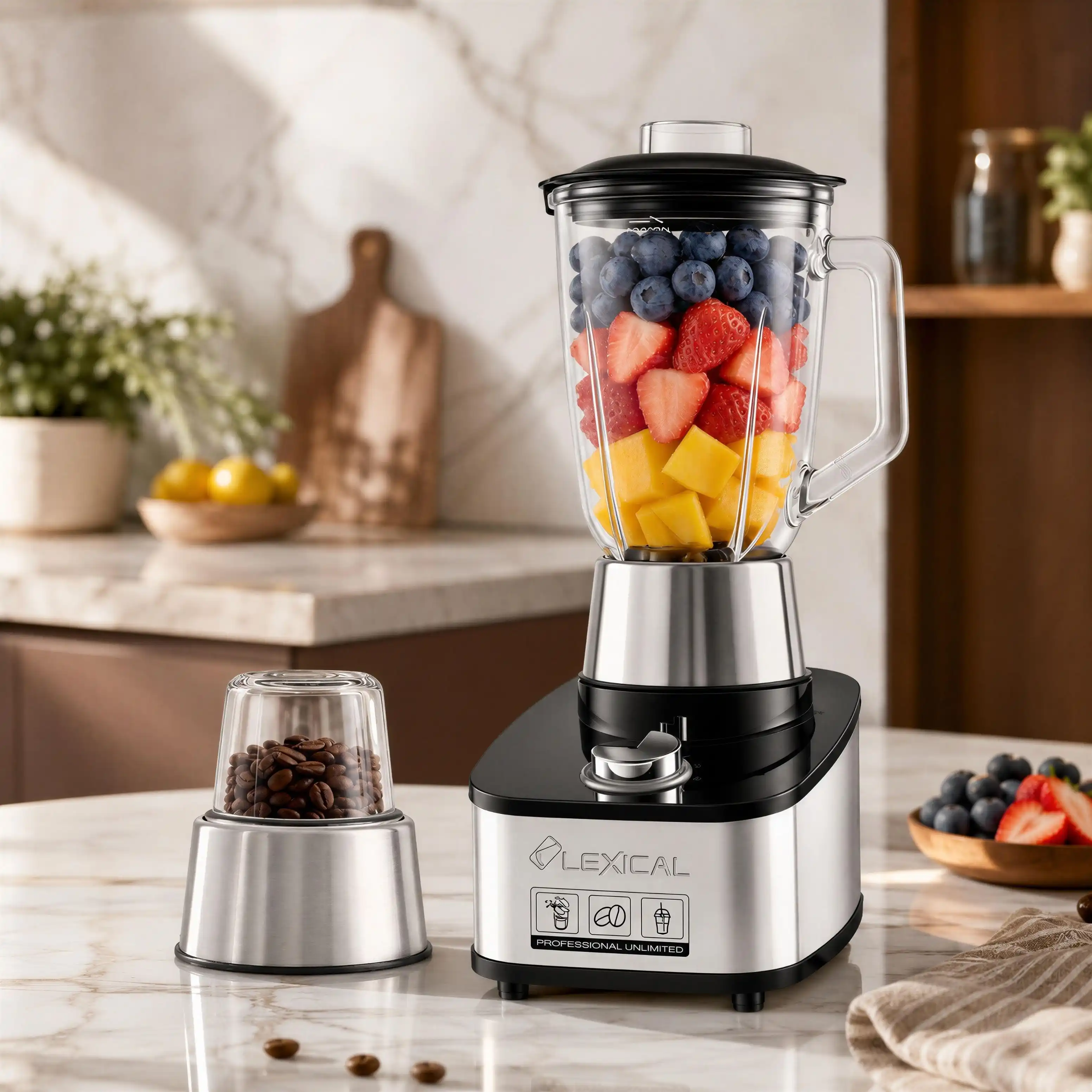 Blender avec Moulin 2-en-1 Lexical 1,5 L – 600 W