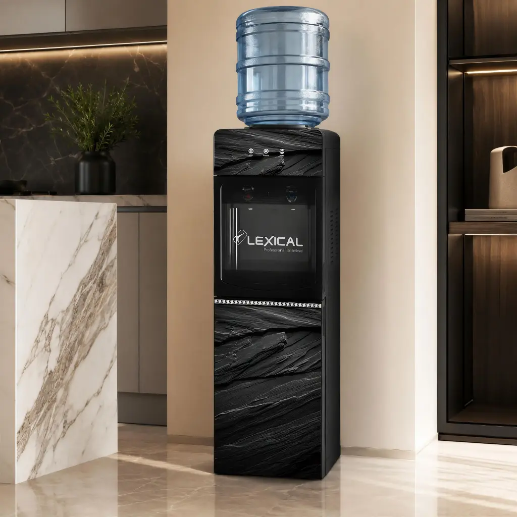 Distributeur d’Eau Chaude & Froide avec Réfrigérateur Intégré 16 L Lexical 670W – Noir