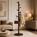 Porte-Manteau Design Arbre sur Pied Marron Fonce – REF 601