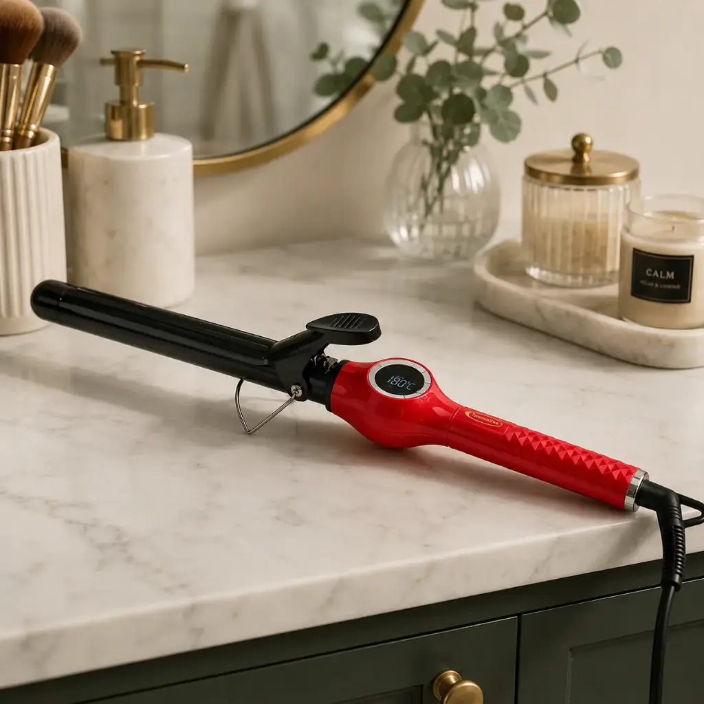 Fer a Boucler Florence 22mm Avec Afficheur 75W Rouge