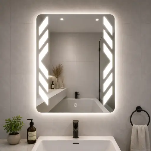 [AZR-8060] Miroir AZURA LED Touch – 80 × 60 cm