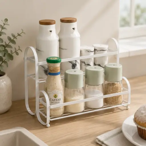 [SW-2443-MQK3O] Etagere de Rangement a 2 Niveaux