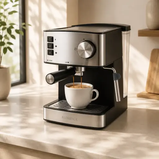 [LEX-LEM0602-SS] Machine à Café Expresso LEXICAL LEM-0602 – 20 Bars – 850W