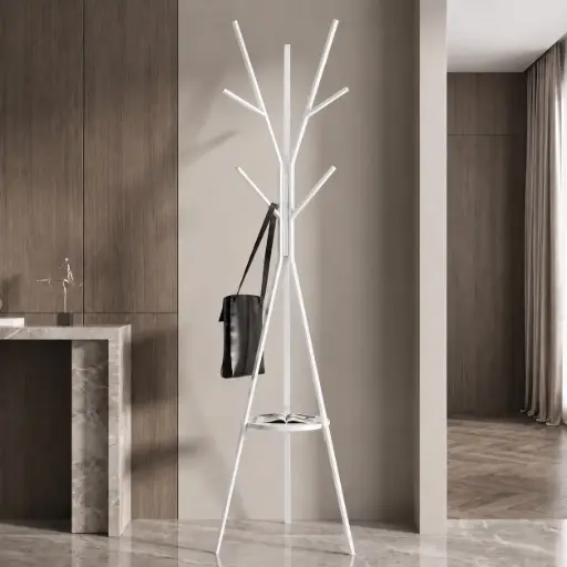 [SW-2443-TQIWN] Porte manteaux Arbre Blanc