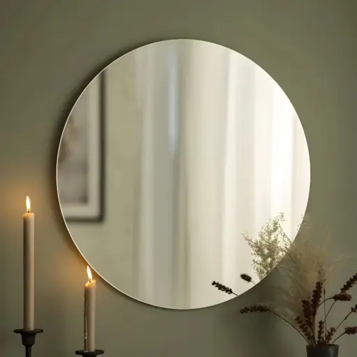 [TH-MRR-RND-60] Miroir Rond Sans Cadre – Diamètre 60 cm