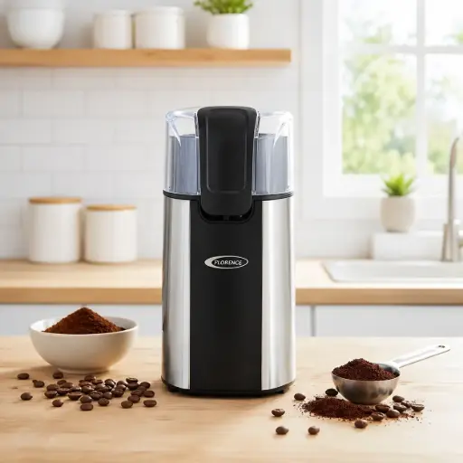 [FLR-HK390-SLV] Moulin à Café Électrique FLORENCE HK390 – 250W