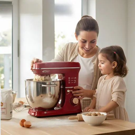 [TH-RP2200R] Robot Patissier Multifonction 10L – 2200W – FLORENCE Rouge