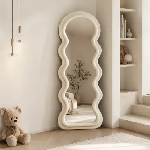 [OPERA-17065-BG] Miroir Opéra – Design Ondulé Premium 170×65 cm – Couleur Beige