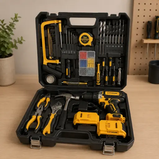 [TH-TOOL-108] Coffret d’Outils Professionnel avec Perceuse Sans Fil