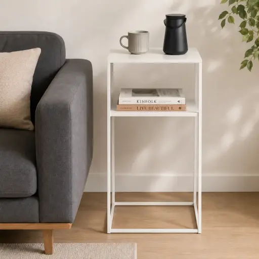 [TH-VENICE-BL] Table d’Appoint Venice – Blanc