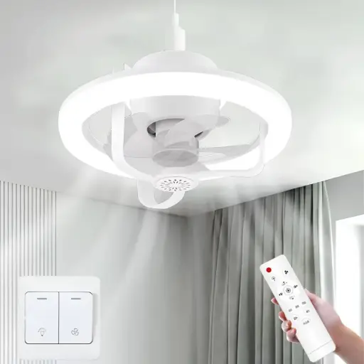 [ALF-360] Ventilateur Plafonnier LED Aromathérapie – Rotation 360°