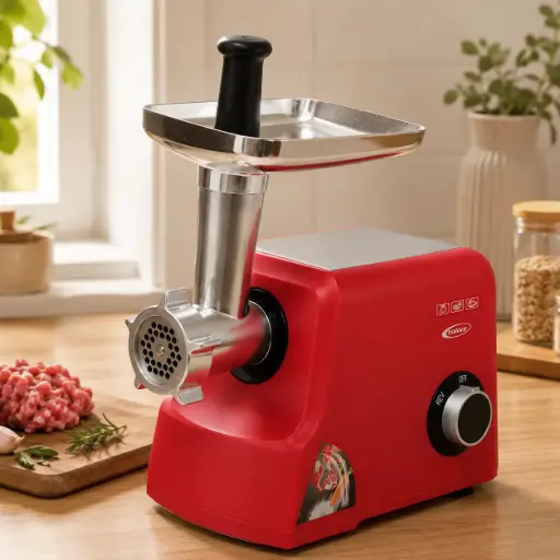 [HK422R] Hachoir à Viande Multifonction Rouge – 1000W (10 en 1)