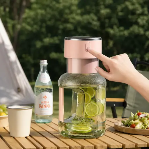 [BLED11-DM-689] Blender Portable & Rechargeable – Ton Barrel Juicer DM-689