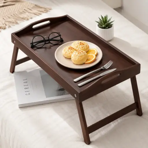 [TH-TABLE-PLIABLE-WF] Table Pliable en Bois Fonce