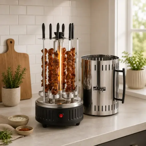 [TH-DSP-KB4008] Barbecue Électrique Vertical DSP 1000W – 6 Broches