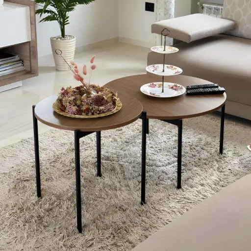 [TH-OSCAR-TB-MR] Ensemble de Tables Basses OSCAR Marron