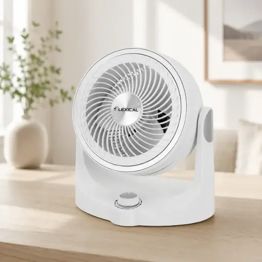[LEX-LTF7110-25W] Ventilateur de Table Lexical LTF-7110 25W – Blanc